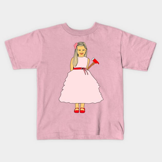 Little Miss Fireaxe Kids T-Shirt by JillKoy